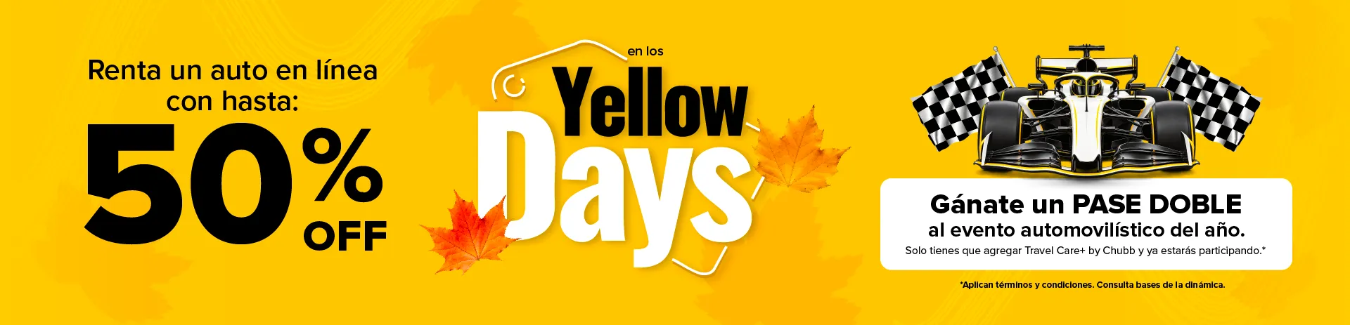 ¡Yellow Days y Chubb te llevan a la carrera automovilística más esperada del año!
