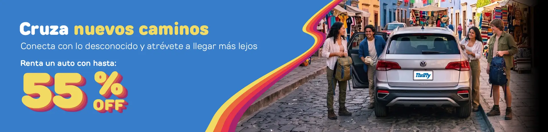 Viaja de norte a sur, con Thrifty no tienes límites