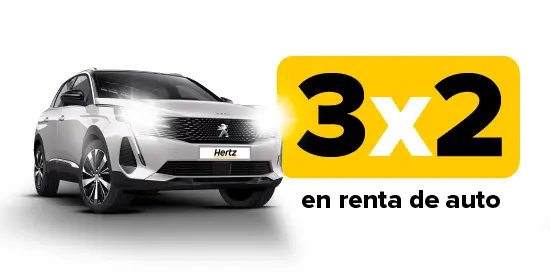 Renta un auto por 3 días y paga solo 2