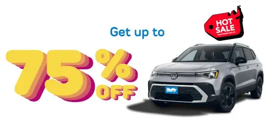 75% OFF + AmEx Exclusive: Thrifty is taking you on a ride with the biggest sale of the year