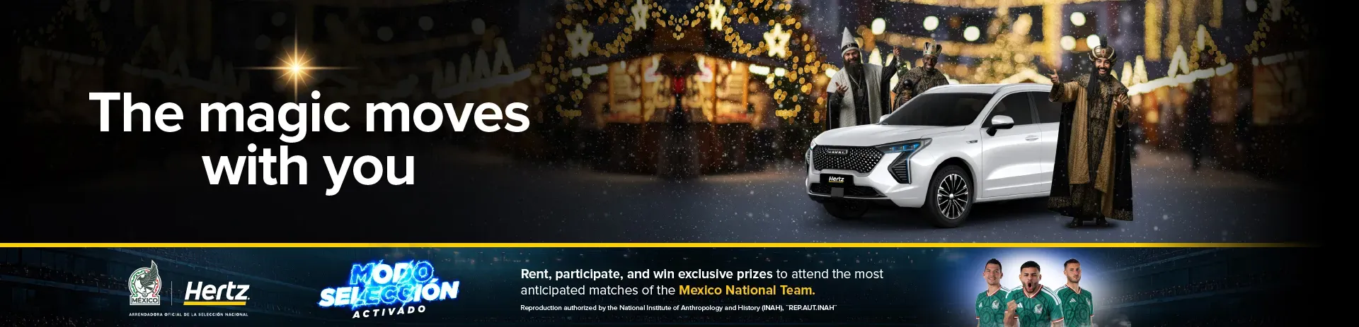 The magic of the Three Wise Men arrives with your Banamex credit card.