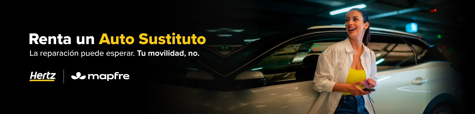 ¿Siniestro o auto en taller? Mapfre y Hertz México te dan tarifa preferente, asistencia 24/7 y 190 sucursales. ¡Sigue avanzando!