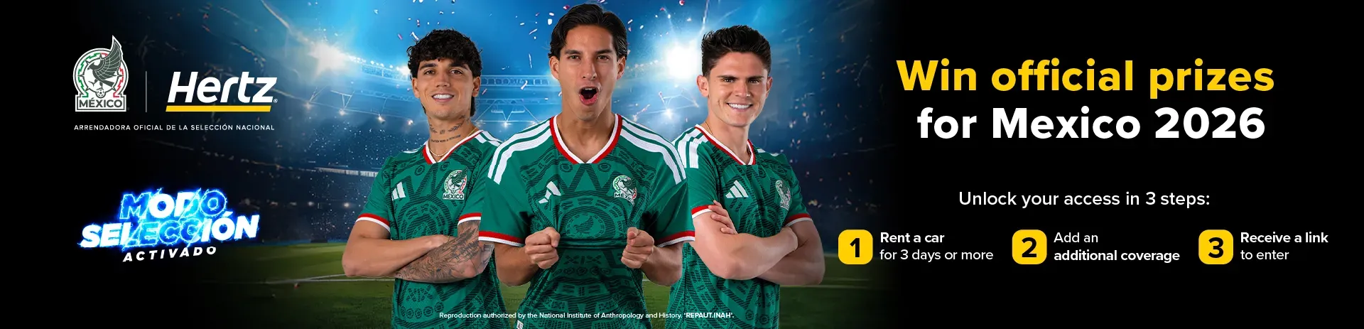 How to win passes to see the National Team in 2026?